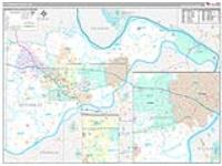 St. Charles, Mo Carrier Route Wall Map